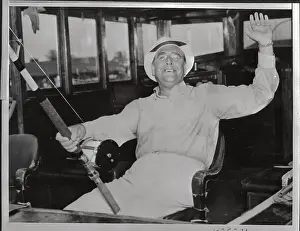 Man Fishing Who Resembles Franklin Roosevelt