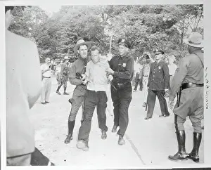 Peekskill Prints: Man Getting Arrested at Paul Robeson Concert Protest