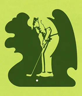 Player Prints: Man Golfing