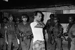 Jakarta Prints: Man Under Gunpoint by Indonesian Army