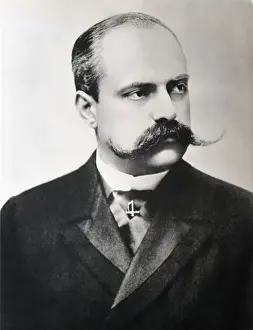 Man with a Handlebar Moustache