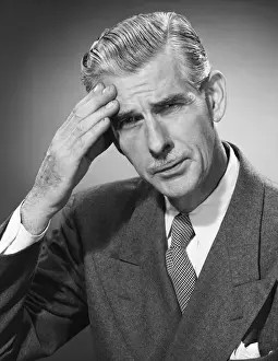 Man having a headache