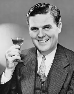Man holding drink