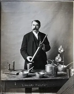 Liquid Prints: Man Holding Liquid Air Whistle