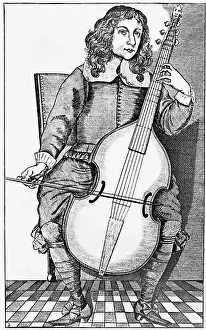 Viola Prints: Man Holding And Playing Viola