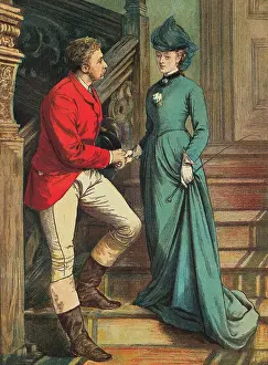 Courtship Prints: Man Holding Woman's Hand