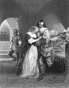 Walter Raleigh Prints: Man Hugging His Lady