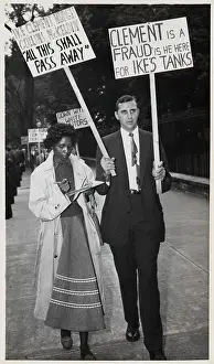 Man Being Interviewed on Picket Line