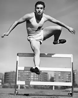 Decathlon Prints: Man jumping hurdle