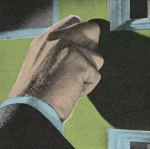 Knocking Prints: Man Knocking on Door