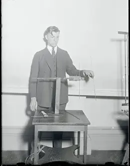 Man with Light Device