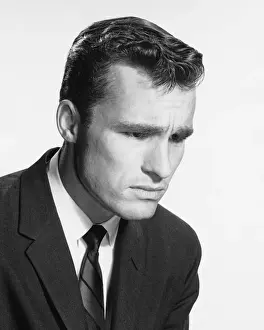 Necktie Prints: Man looking concerned