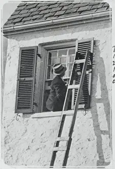 Hopewell Prints: Man Looking Out a Window