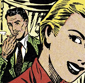 Man Looking at Woman