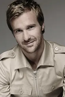 Cream Prints: Man in his mid-thirties, beige shirt, portrait