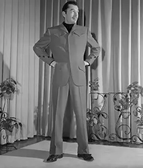 Man Modeling Futuristic Suit
