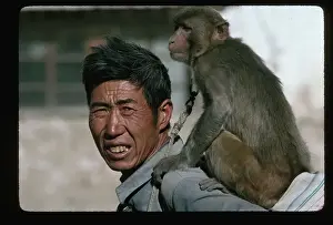 Lhasa Prints: Man with Monkey on His Back