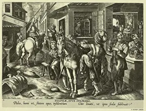 Man Mounting a Horse