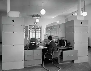 Computer Prints: Man Operating Ferranti Mark I Computer