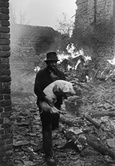 Farm Animal Prints: Man And Pig