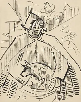 Art Gallery Prints: Man With A Piglet