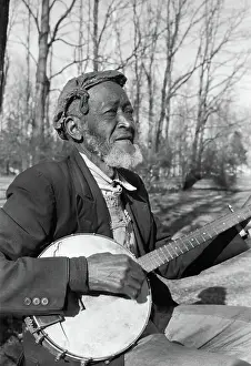 Banjo Prints: Man Playing Banjo