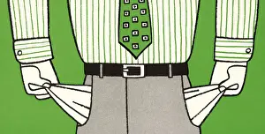 Illustrat Prints: Man With Empty Pockets