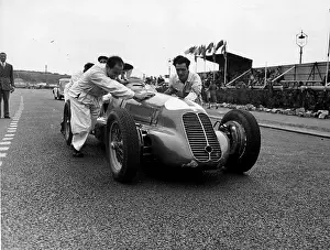 M Spo Moto Races Chan Jersey 1947 Prints: Man Power