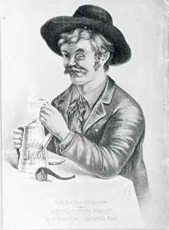 Man Preparing to Drink a Cup of Coffee from Pot