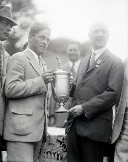Presentation Prints: Man Presenting Bobby Jones with Cup