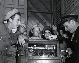 Jukebox Prints: Man Puts Quarter In Jukebox/Gis Around