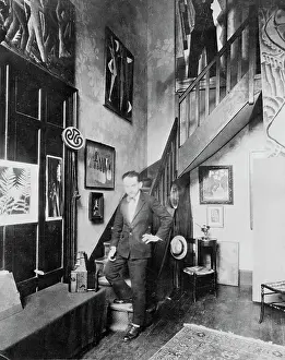 Man Ray Standing in Studio