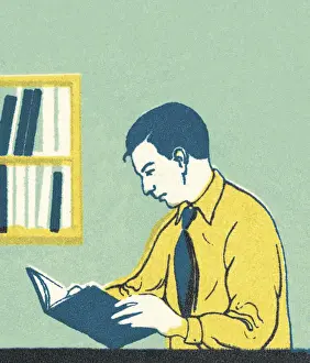 Learning Prints: Man Reading