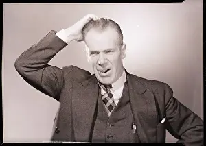 Confusion Prints: Man Scratching His Head