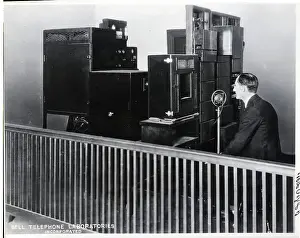 Man with Sending Apparatus for Television