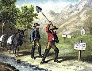Miners Prints: No man shall hold but one claim