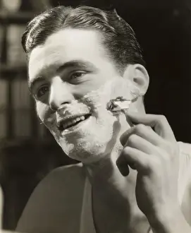 Man shaving