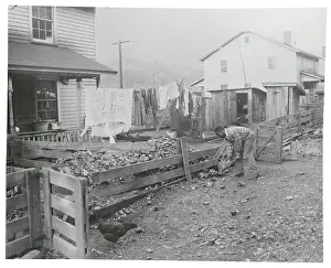 West Virginia Prints: Man Shoveling