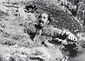 Sinking Prints: Man Sinking in Quicksand in Movie Scene
