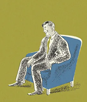 Casual Collection: Man Sitting in an Armchair