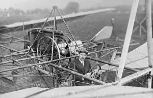 Complexity Prints: Man Sitting in Early Aircraft