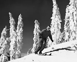 Generic Location Prints: Man skiing