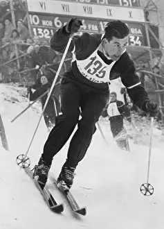 Gold Medal Prints: Man Skiing; Winter Olympics