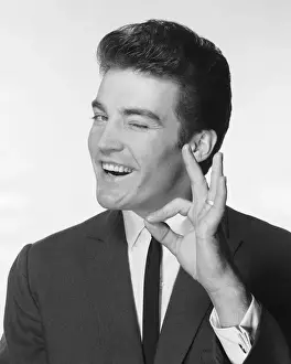 Winking Prints: Man smiling and gesturing