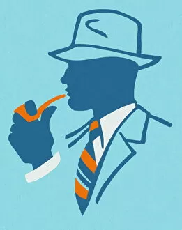 Images Dated 29th October 2012: Man Smoking a Pipe