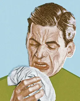Man Sneezing