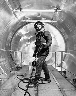 Chamber Prints: Man in Spacesuit in High Altitude Chamber