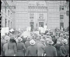 Rallying Prints: Man Speaking to Crowd