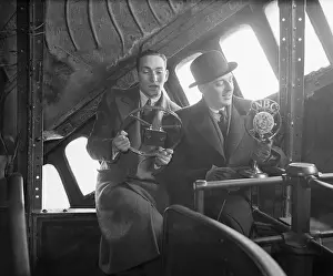 Man in Statue of Liberty with Microphone