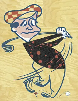 Failure Prints: Man Swinging a Golf Club